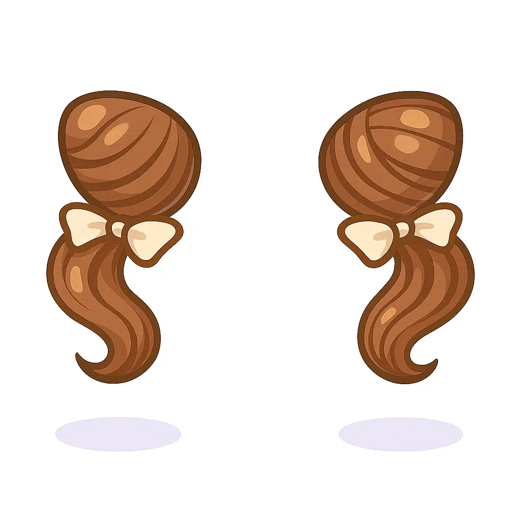 Aplique de Coque Marrom