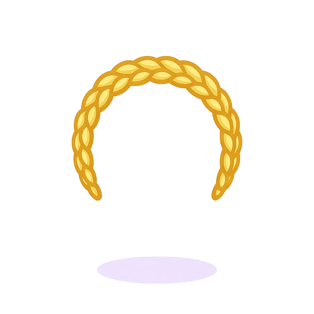 Tiara de Trança Loira