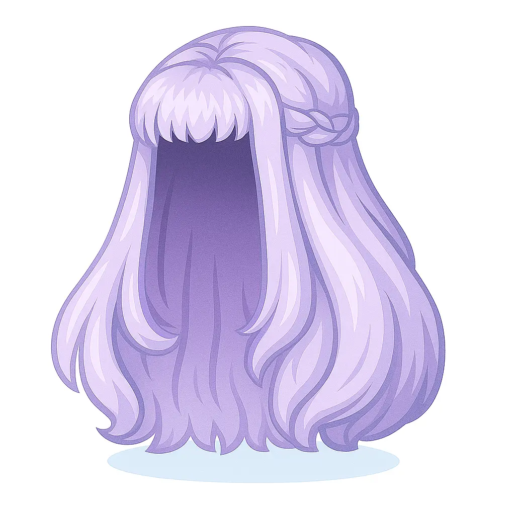 Peruca Violeta da Caçadora