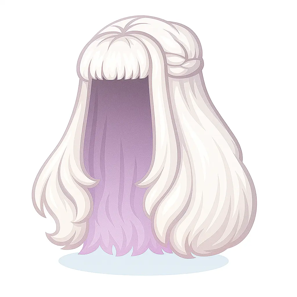 Peruca Branca da Caçadora