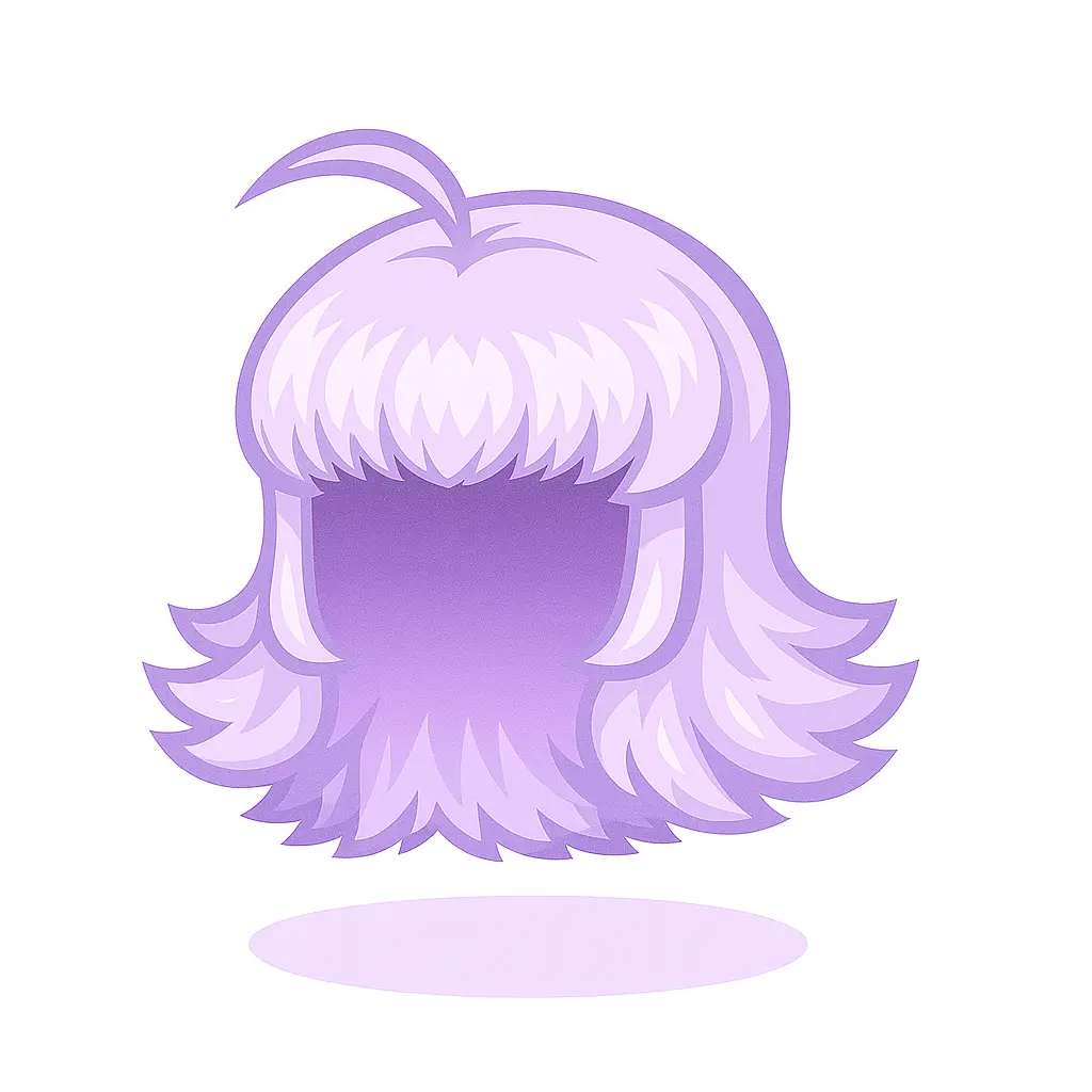 Peruca Violeta da Engenheira