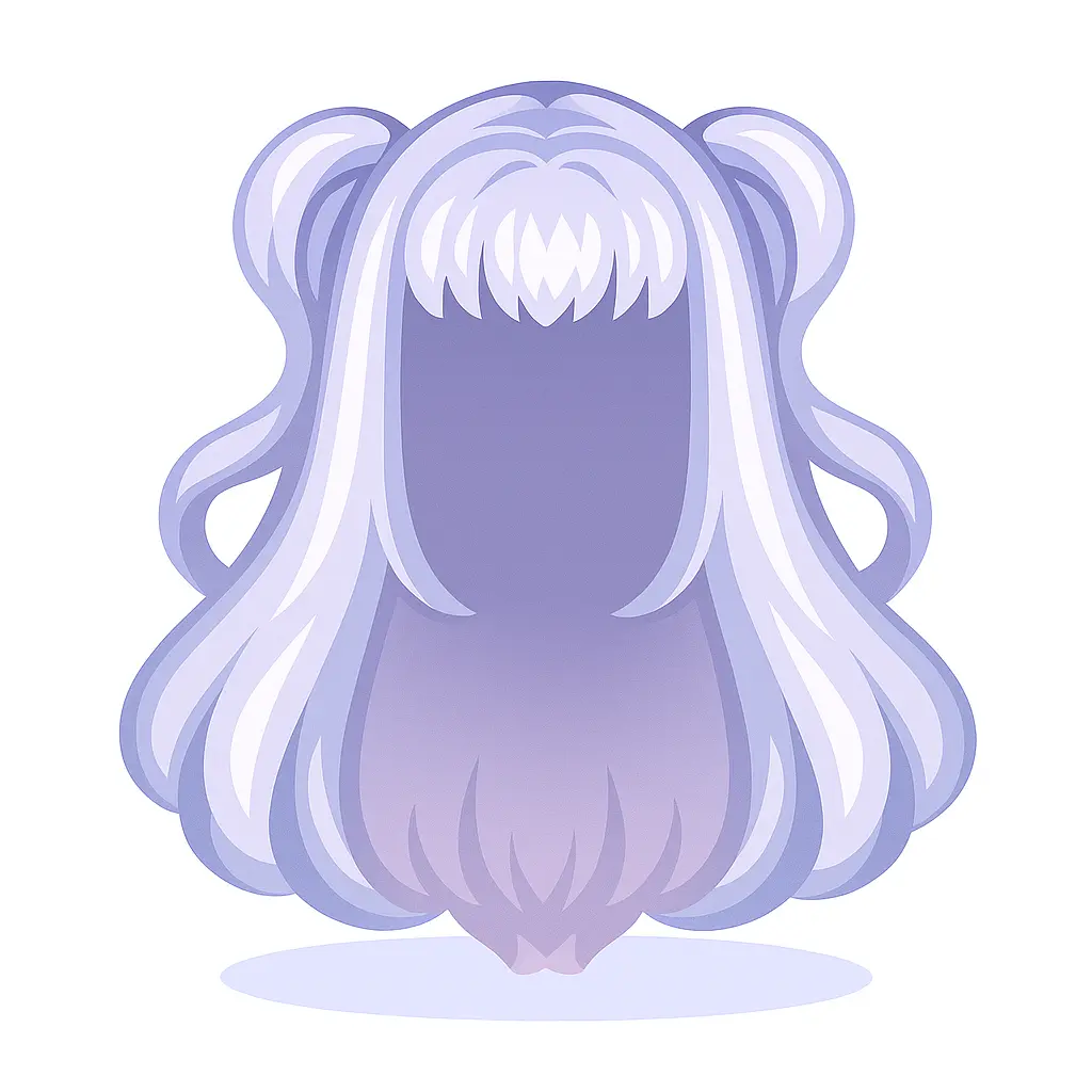 Peruca Lilás da Corte