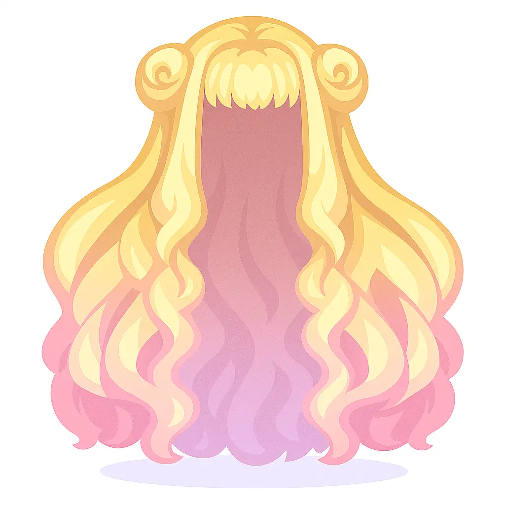 Penteado Ondulado Loiro Rosado