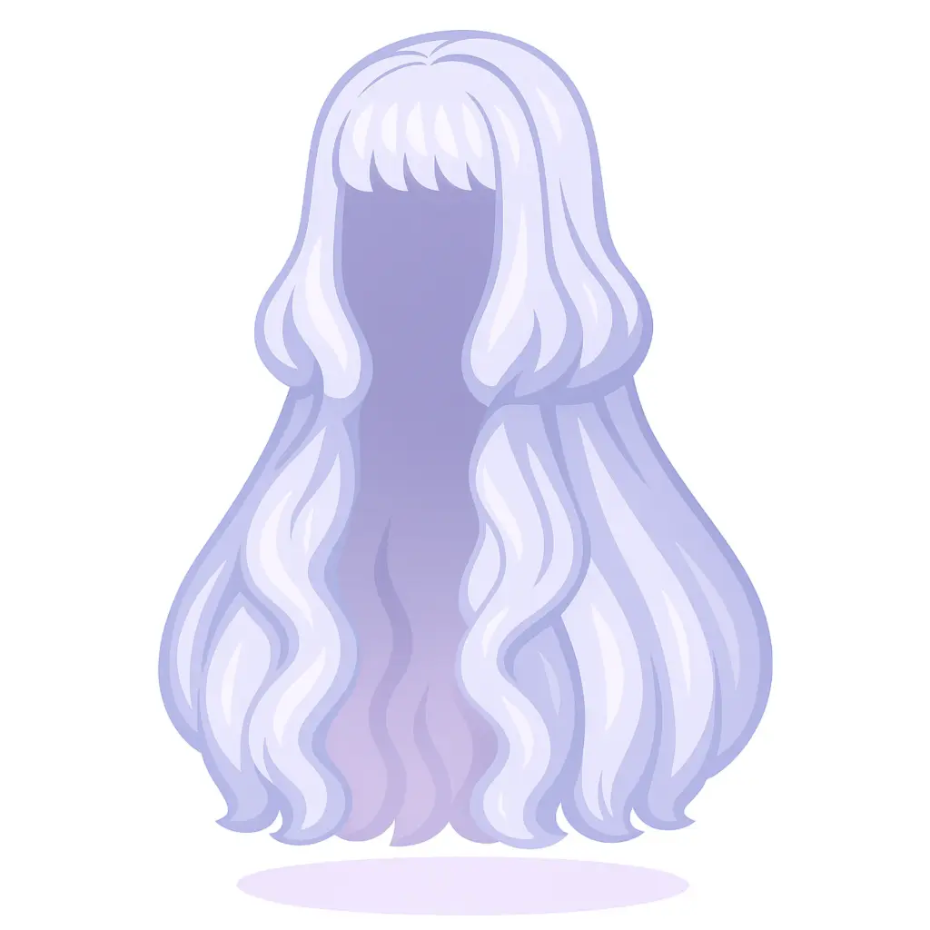 Peruca Sedosa Prateada