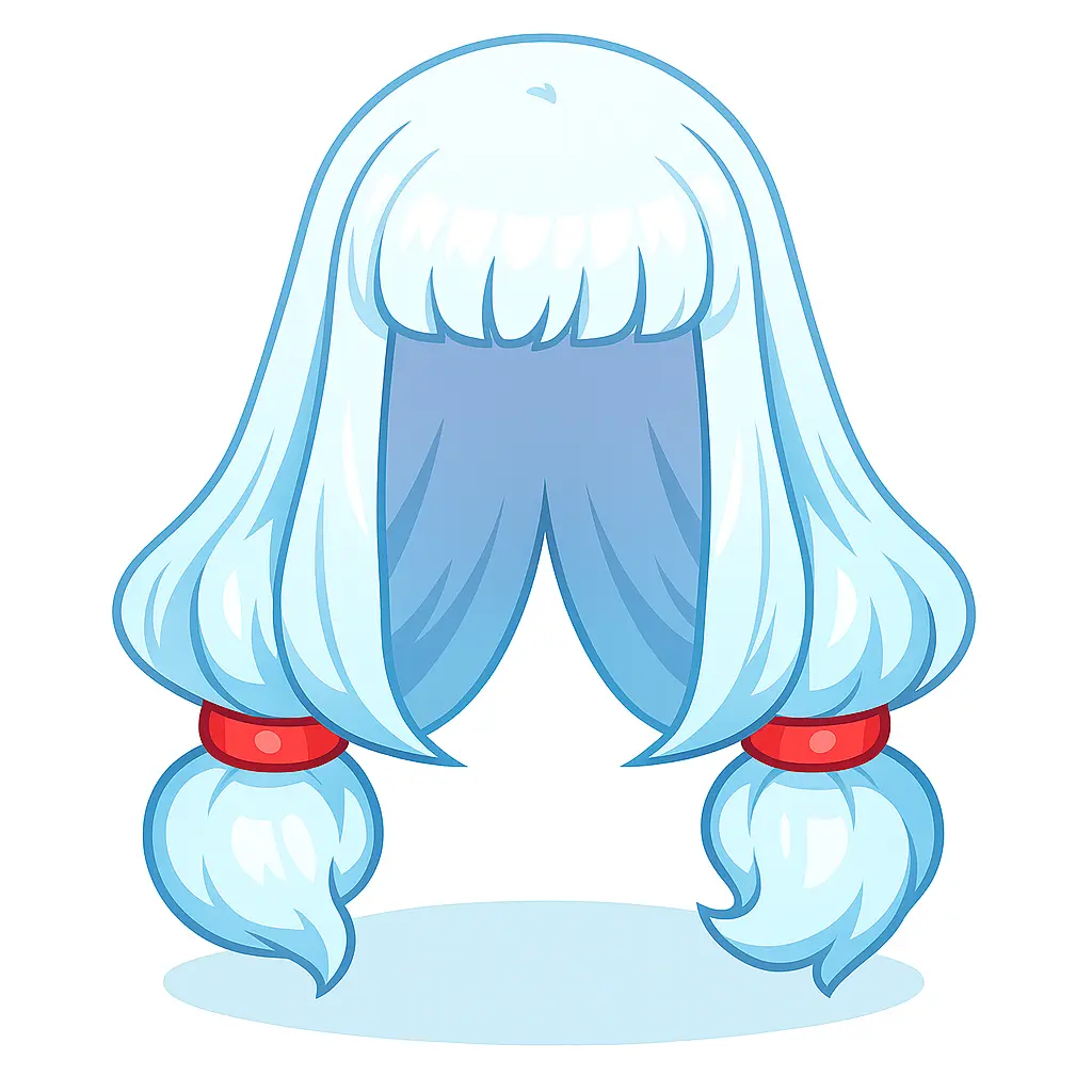 Peruca Azul de Waifu