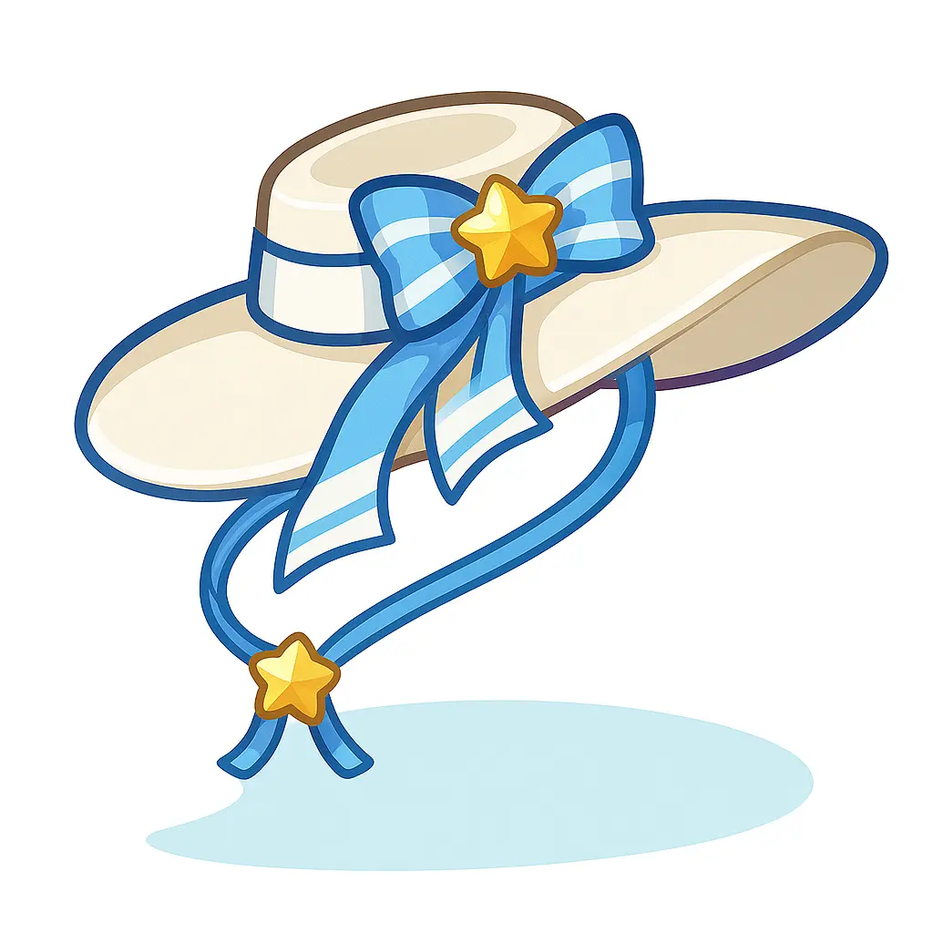 Chapéu de Praia Azul