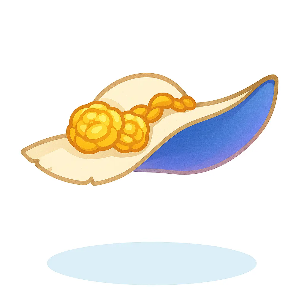 Chapéu de Peônia Dourada