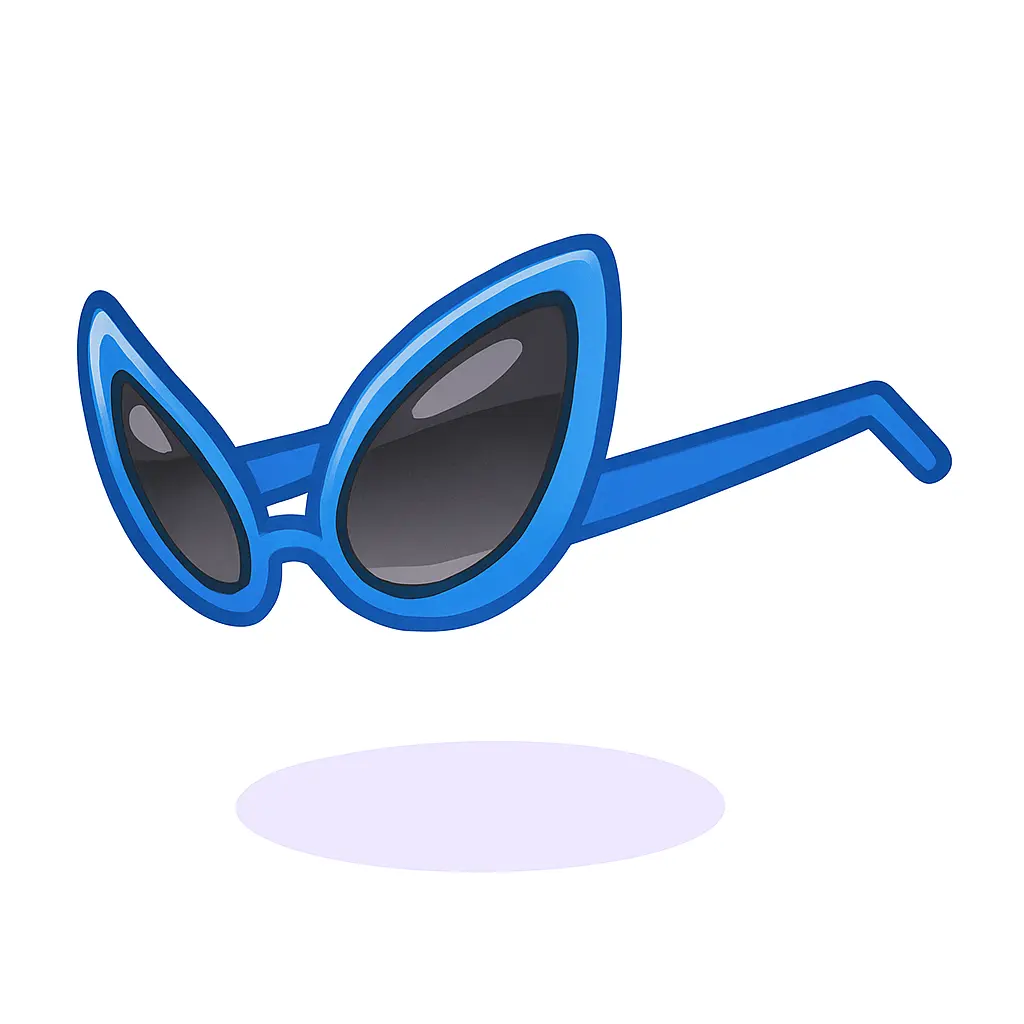 Óculos de Alien Azul