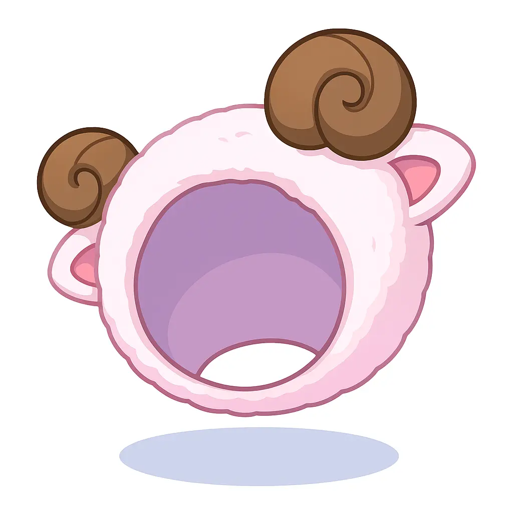 Gorro de Carneirinho Rosa