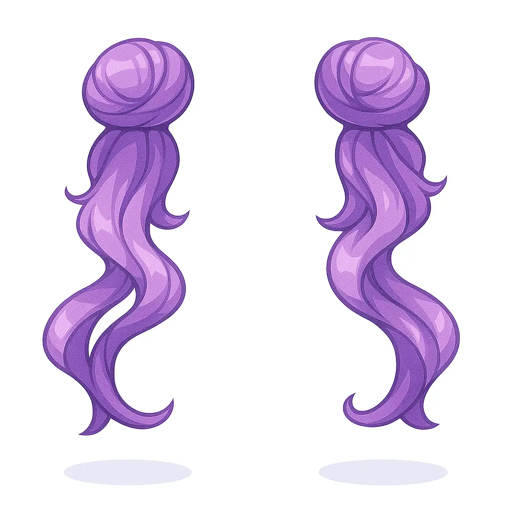 Aplique Duplo Roxo