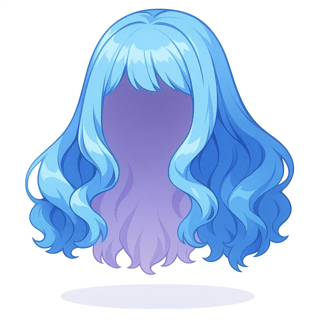 Cabelo Ondulado Cerúleo