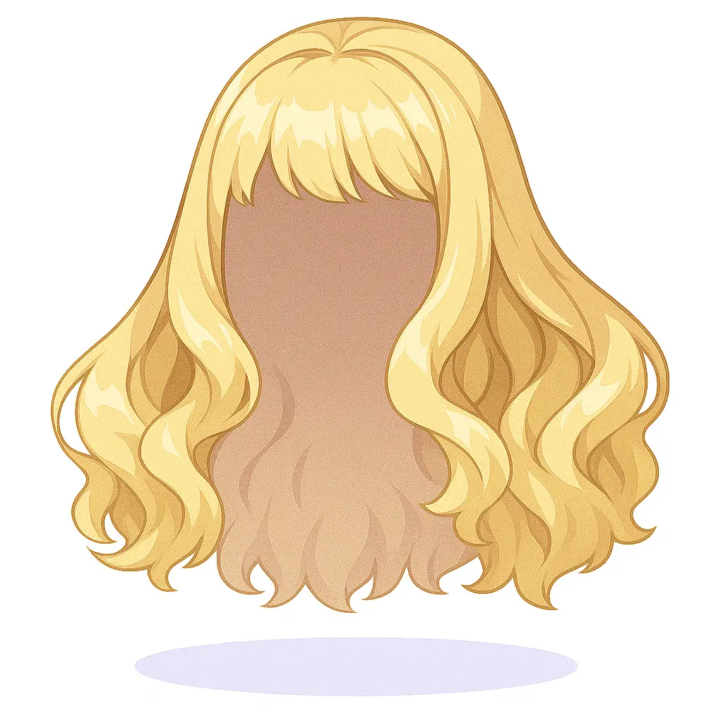 Cabelo Ondulado Loiro