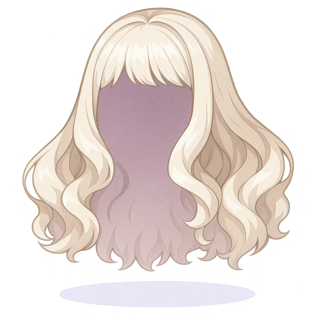Cabelo Ondulado Platinado
