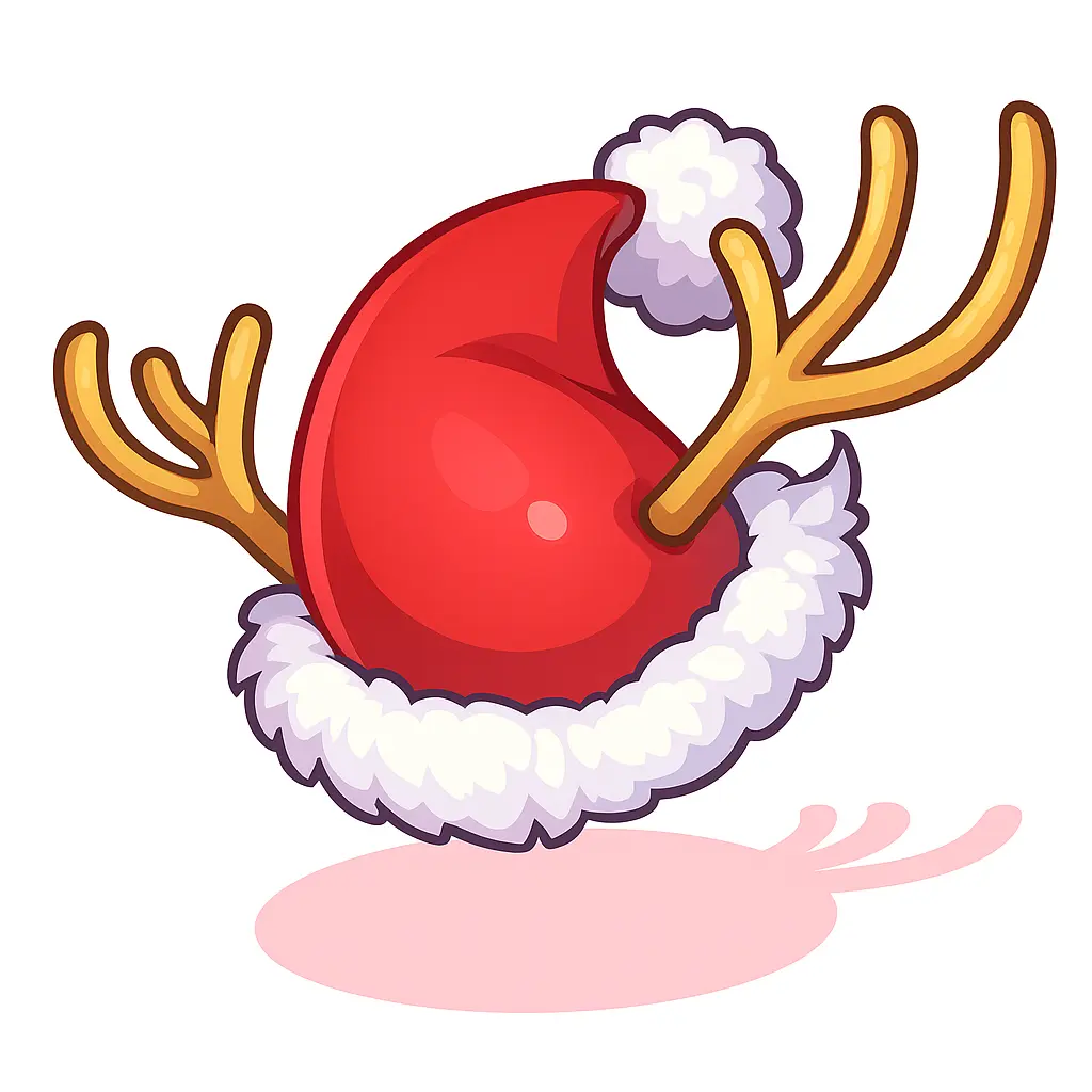 Gorro de Natal do Rudolph