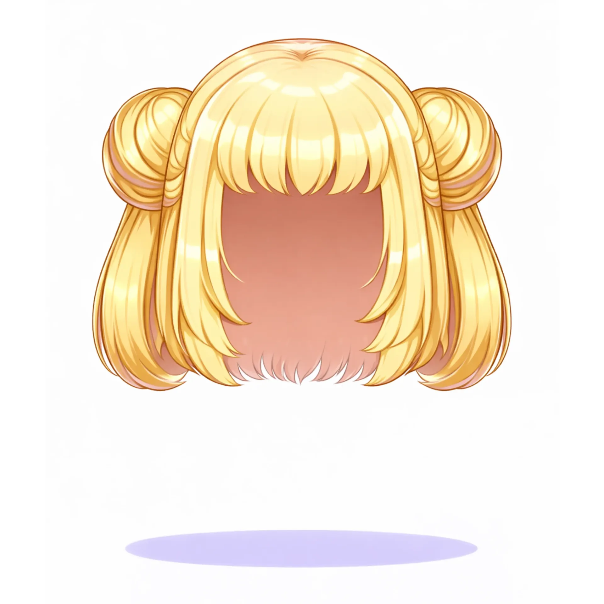 Peruca de Coque Loiro