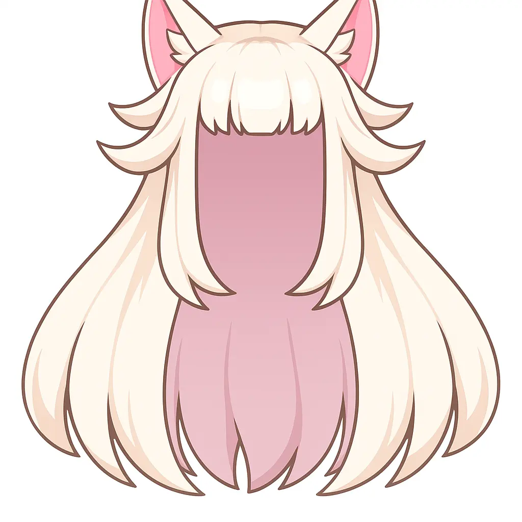 Peruca Branca do Meio-Youkai