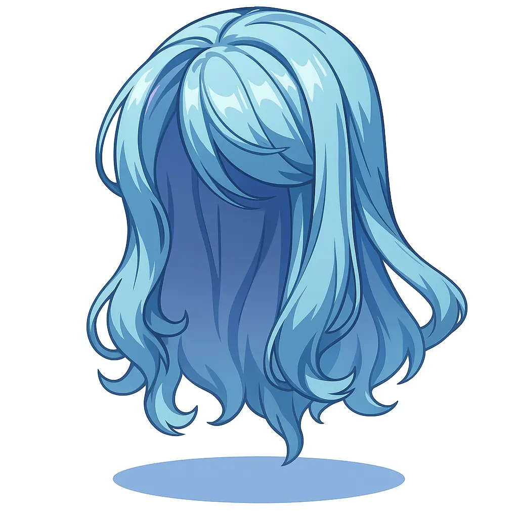 Longa Peruca Esverdeada