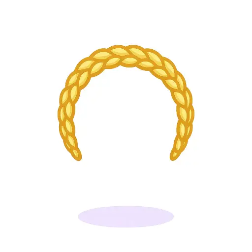 Tiara de Trança Loira