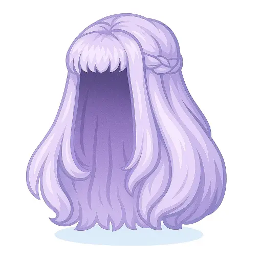 Peruca Violeta da Caçadora