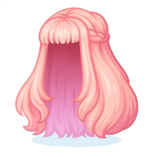 Peruca Rosa da Caçadora