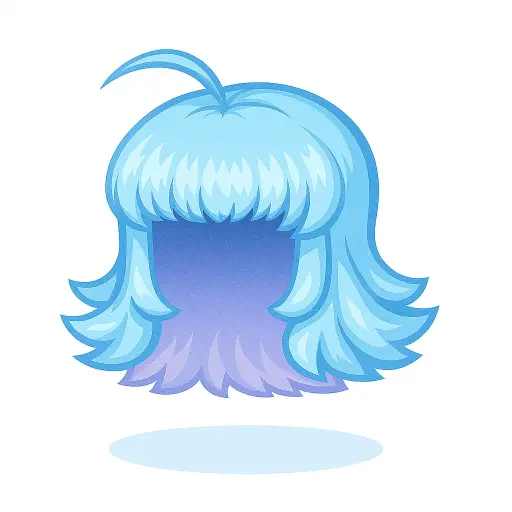 Peruca Azul da Engenheira