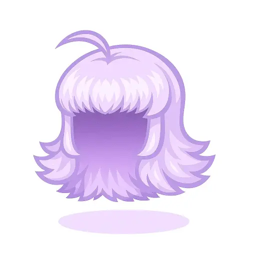 Peruca Violeta da Engenheira