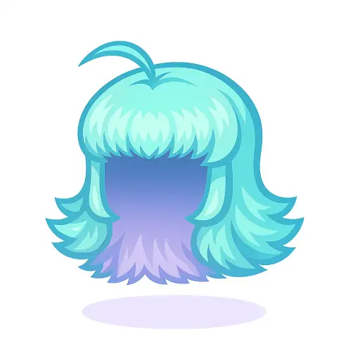 Peruca Turquesa da Engenheira