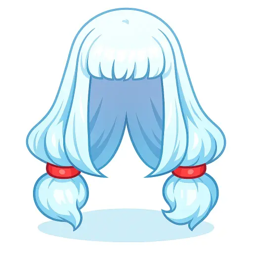 Peruca Azul de Waifu