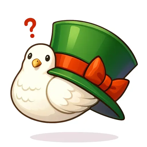 Chapéu com Pombo