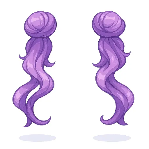 [Aplique Duplo 4] Aplique Duplo Roxo