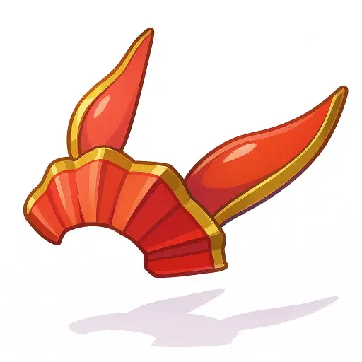 Adereço Vermelho Pontiagudo