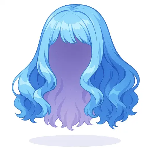 Cabelo Ondulado Cerúleo