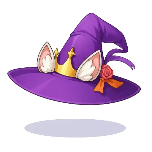 Chapéu de Bruxa com Orelhas