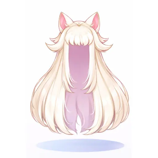 Peruca Branca do Meio-Youkai