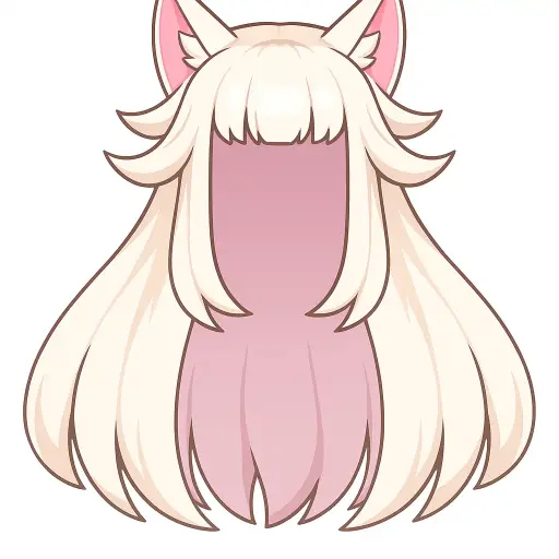 Peruca Branca do Meio-Youkai