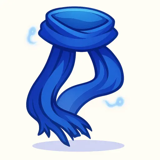 Cachecol Azul do Eremes